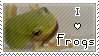 I LOVE FROGS Stamp